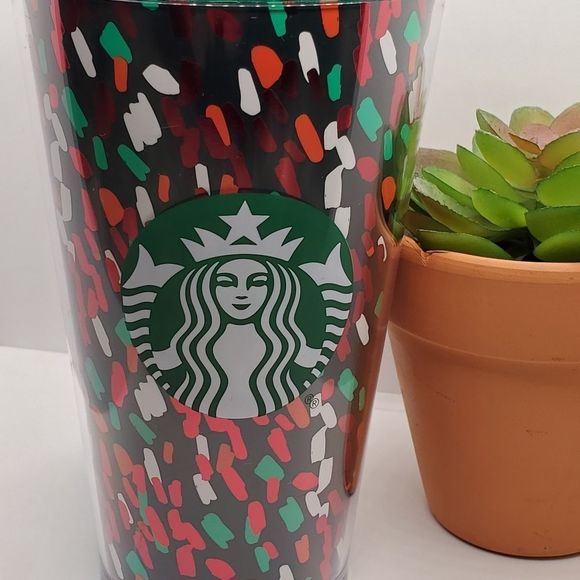 Starbucks 2019 Holiday Green Confetti Tumbler NWT - Picture 3 of 5